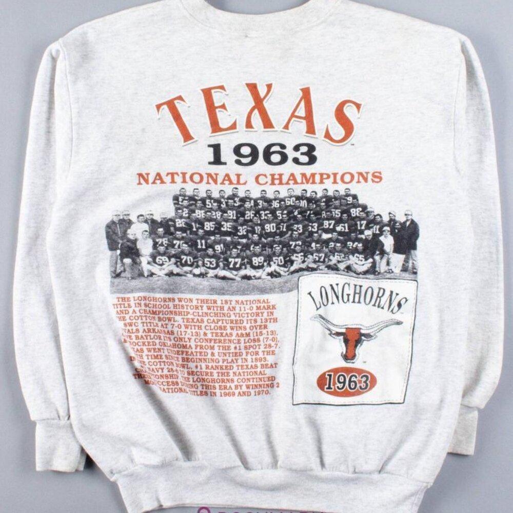 Texas Longhorns 1963 National Champions Retro Fan Sweatshirt